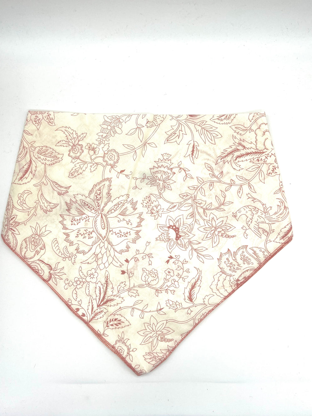 *Sale* Mauve Sketched Floral Cotton Kerchief