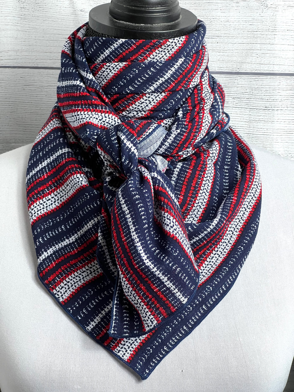 The Knox Striped Silk Blend Rag