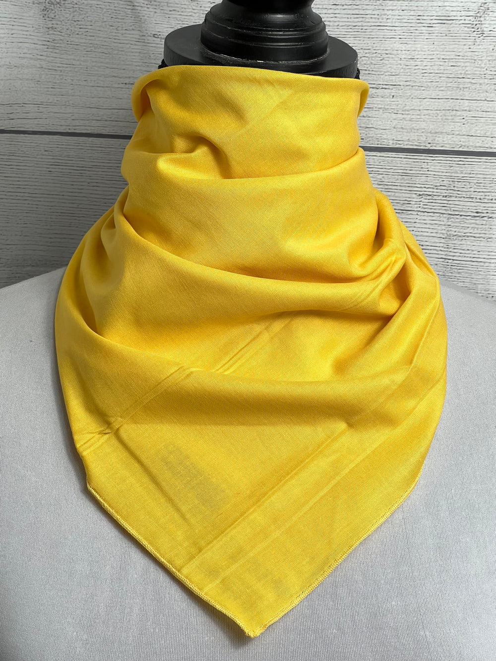 Solid Sunshine Yellow Cotton Bandana
