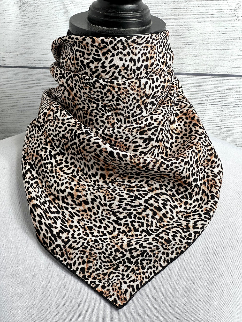 The Leopard Silk Blend Bandana