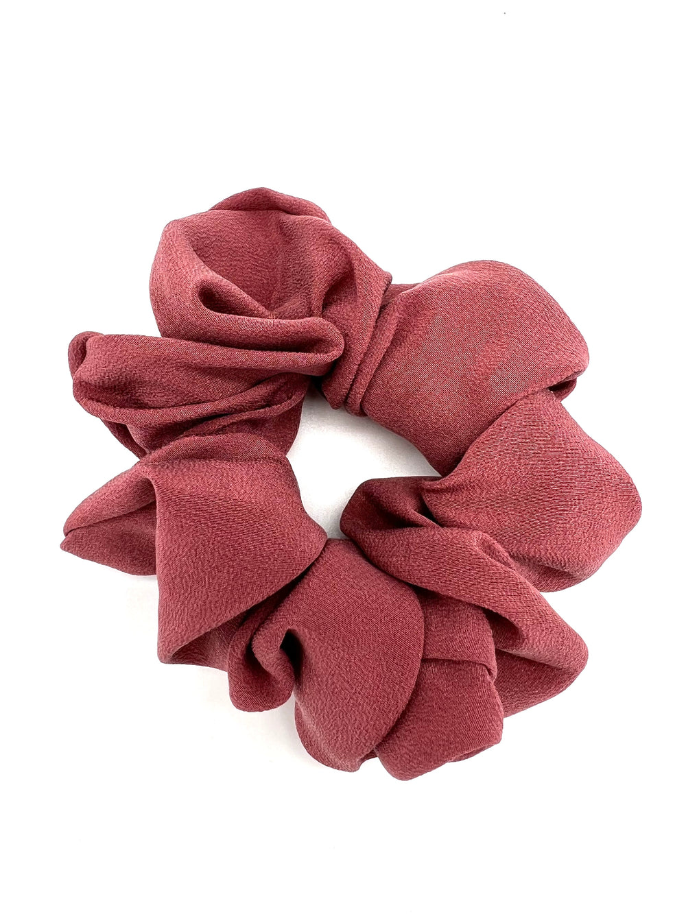Solid Mauve Silk Scrunchie