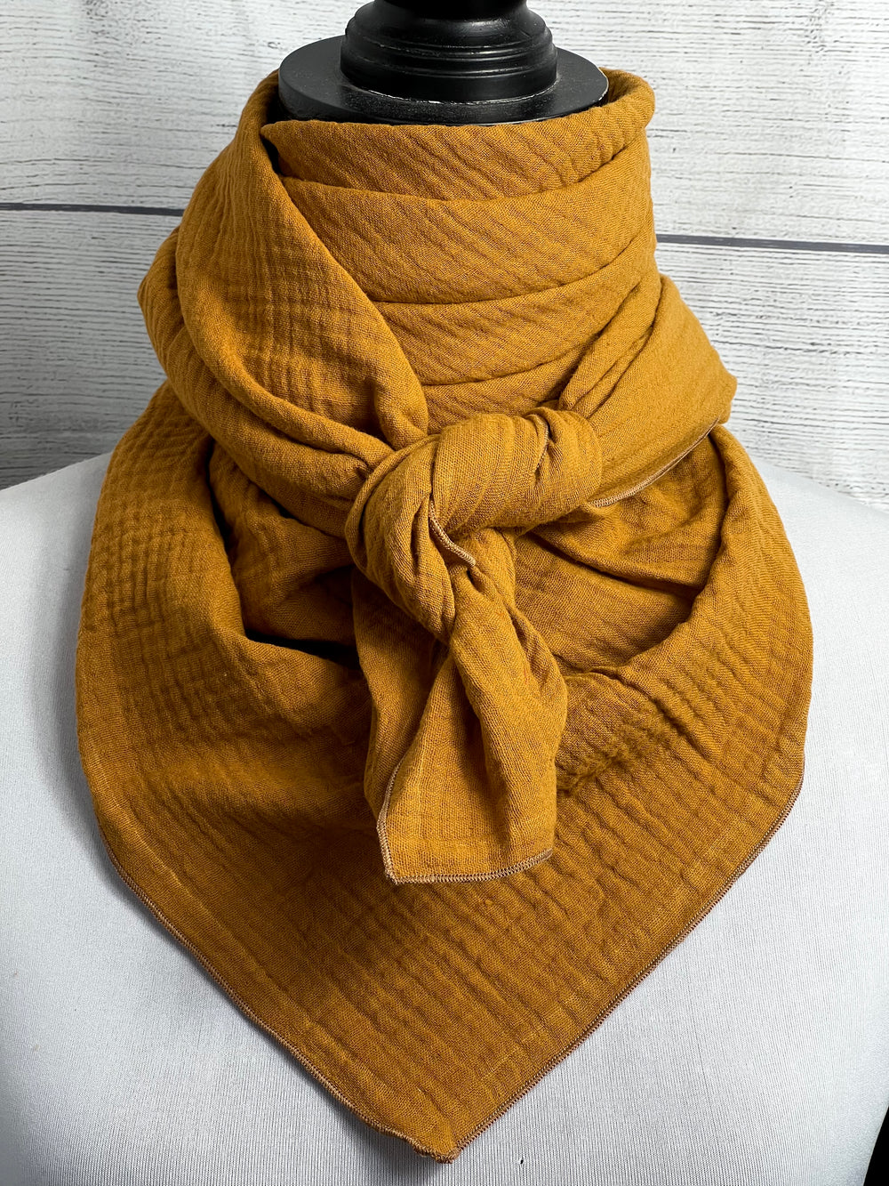 Solid Cinnamon Cotton Gauze Rag