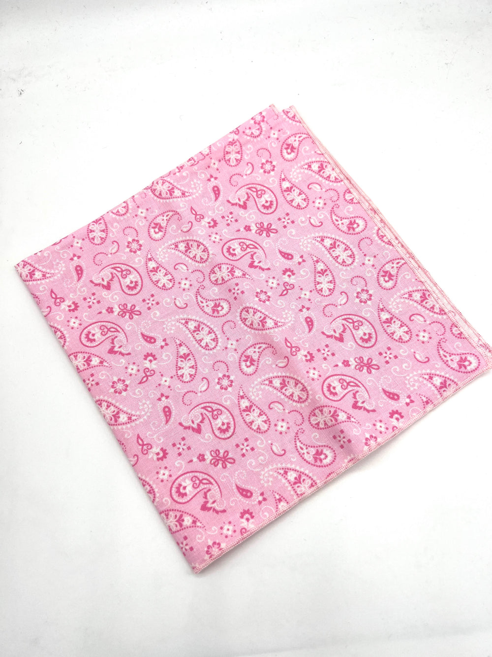 Light Pink Paisley Handkerchief