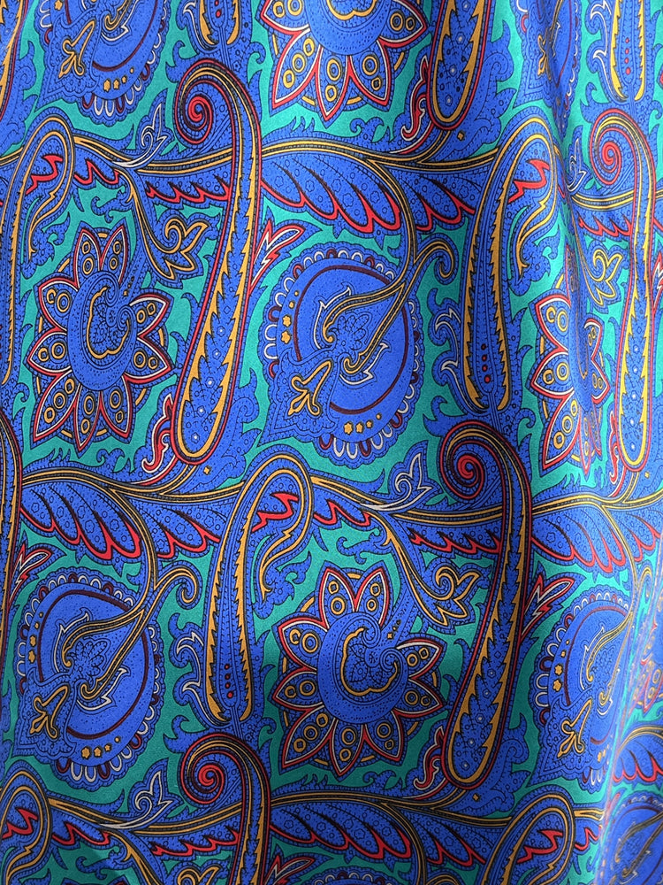 
                  
                    The Larimar Paisley Silk Large Rag
                  
                