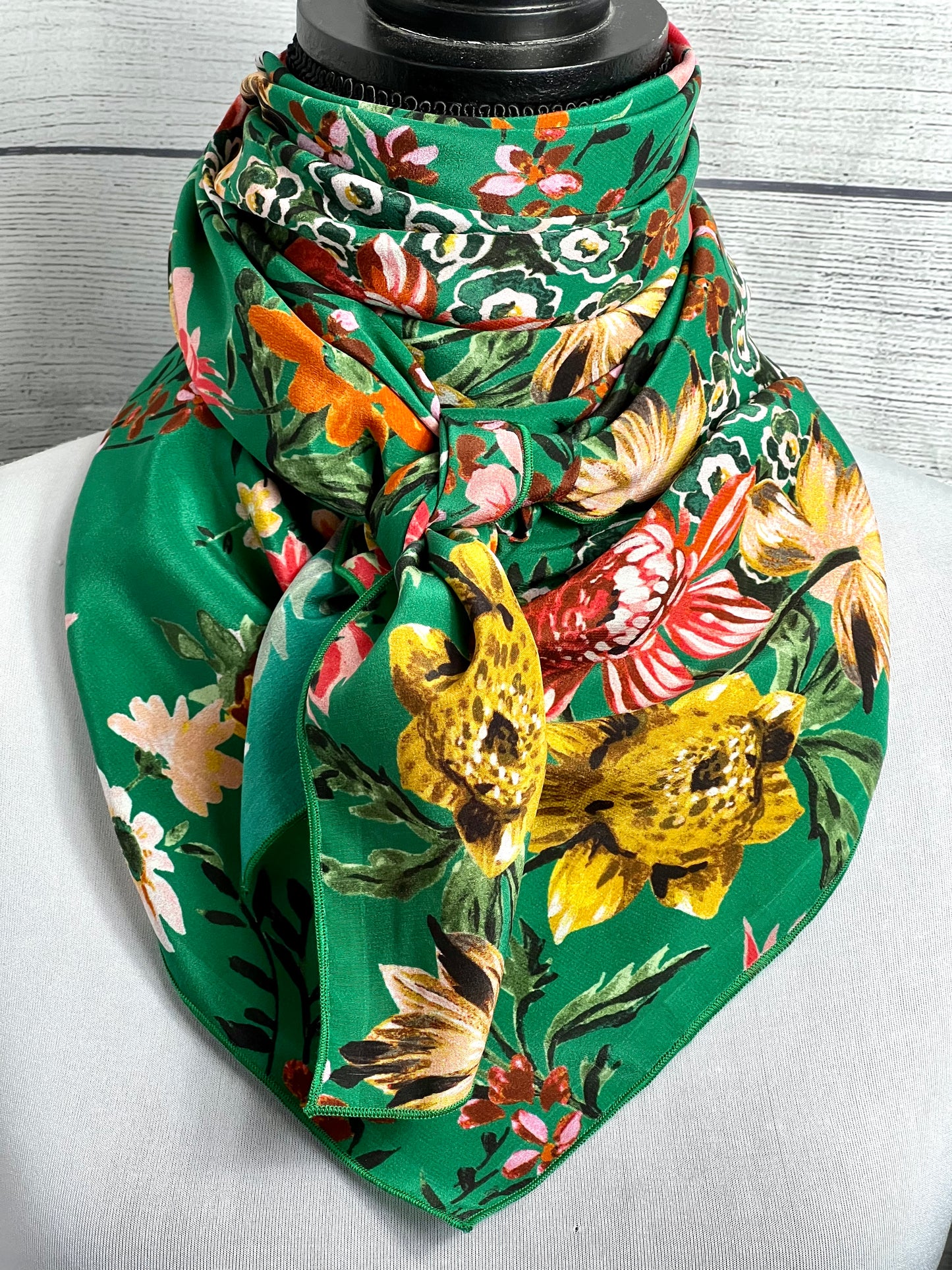 
                  
                    The Keeley Floral Silk Rag
                  
                
