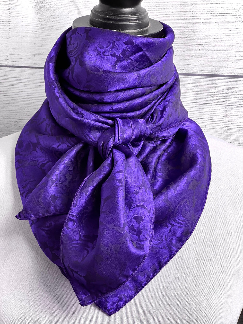 Violet Silk Jacquard Rag