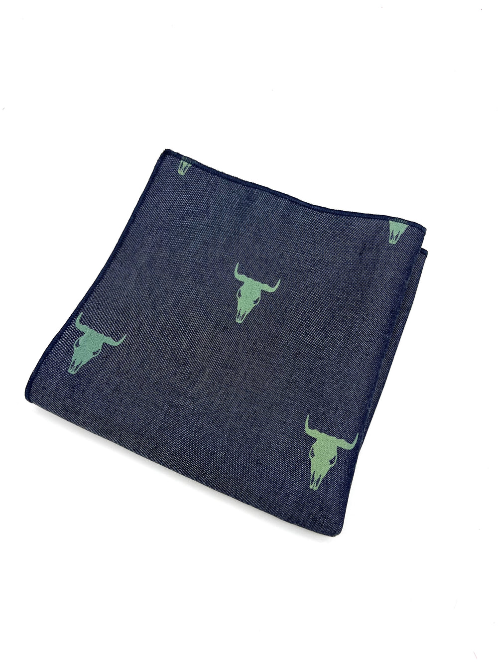 The Bull Skull Chambray Handkerchief