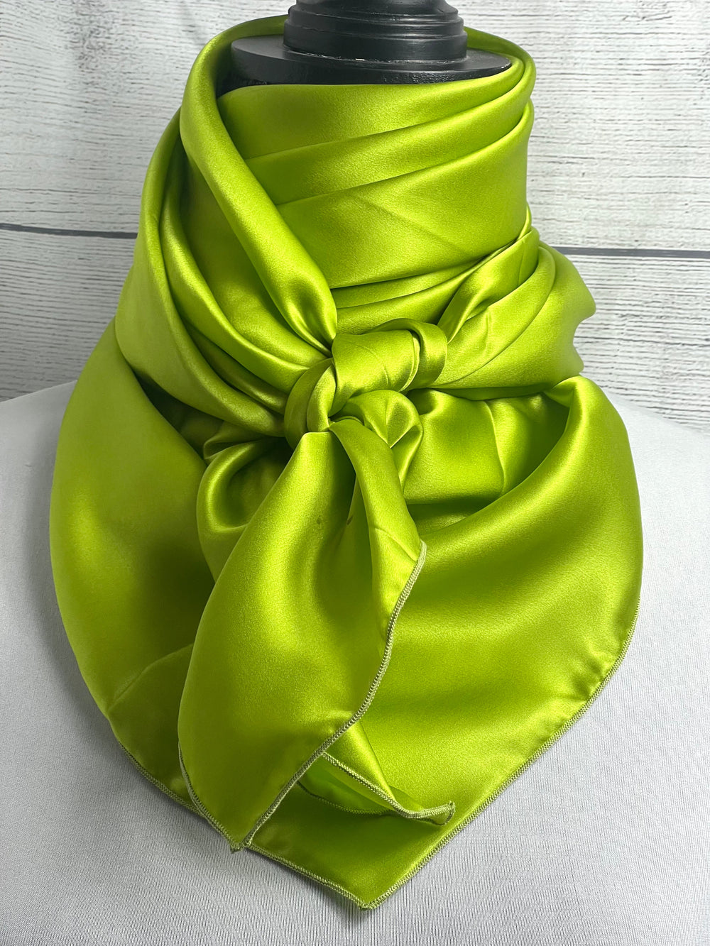 Solid Chartreuse Silk Large Rag