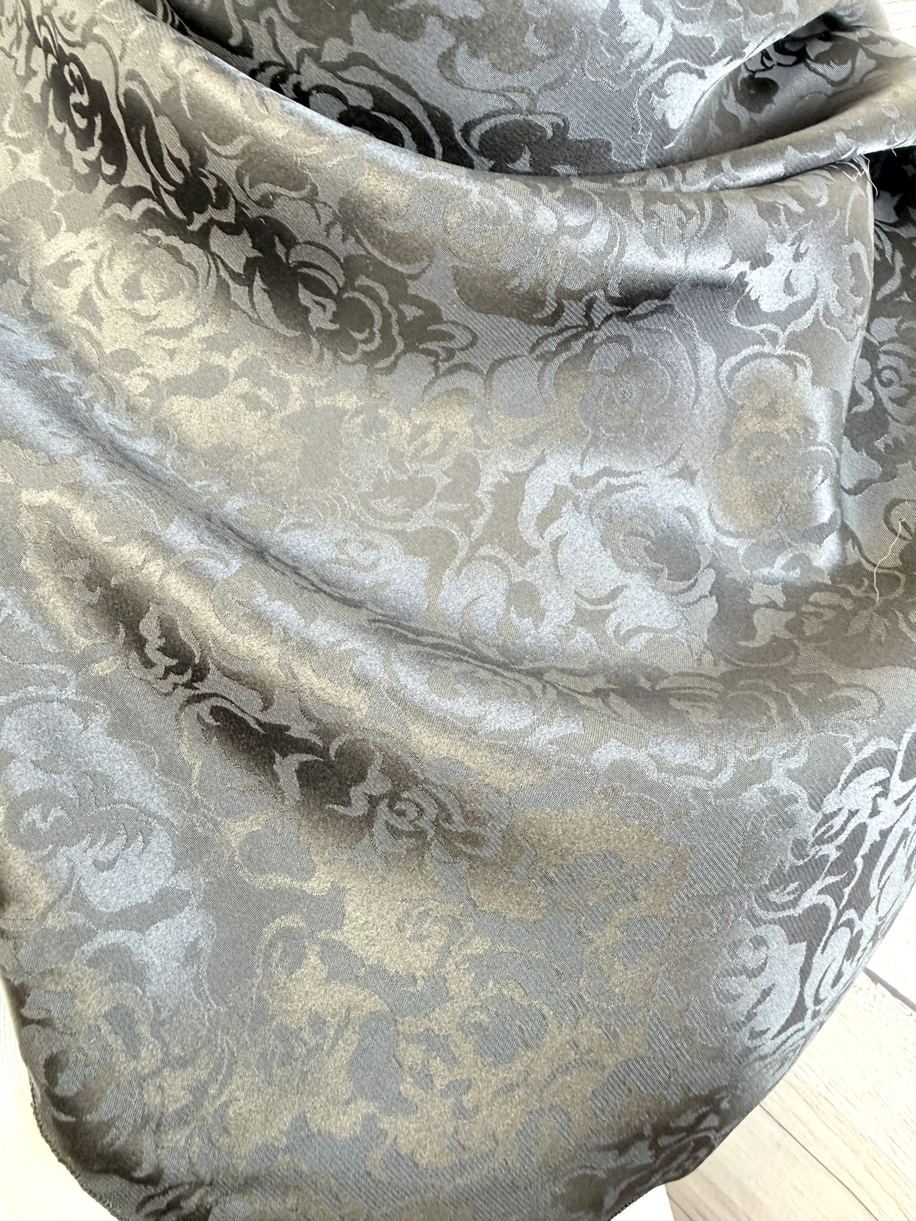 *Special Edition* The Black Rose Silk Jacquard Rag – Wild West Rag Co
