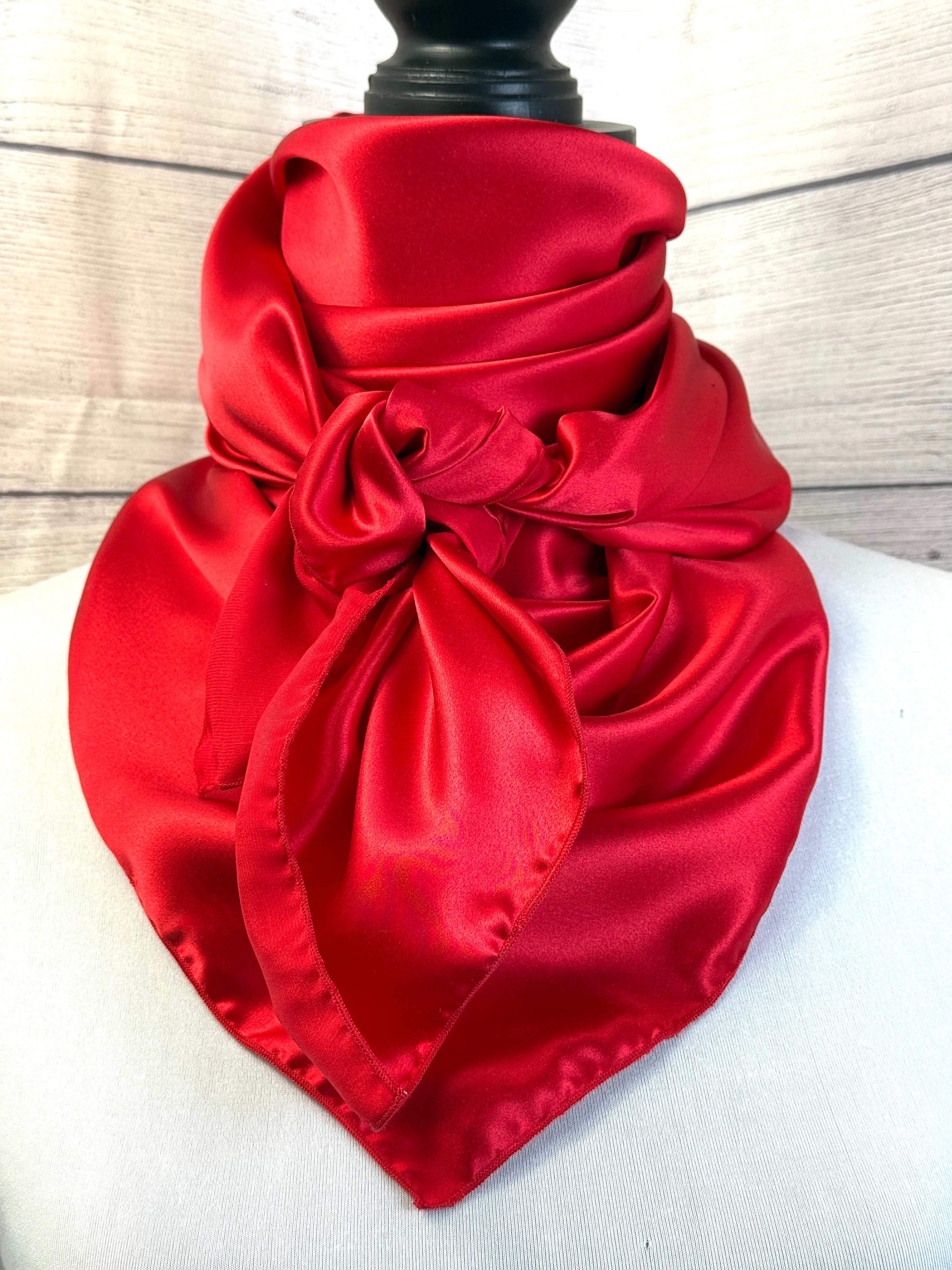 Ring Out Rag Solid Red Silk Large Rag – Wild West Rag Co