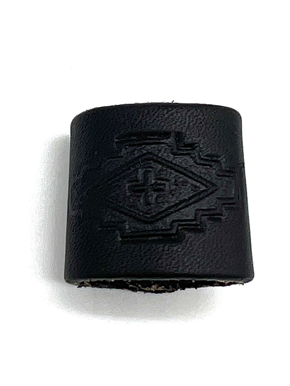 The Black Tucson Leather Handmade Slide