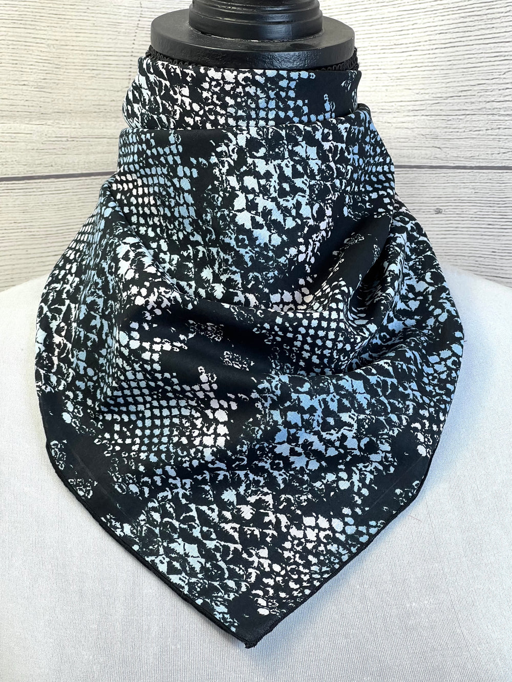 The Black Rattler Cotton Voile Bandana