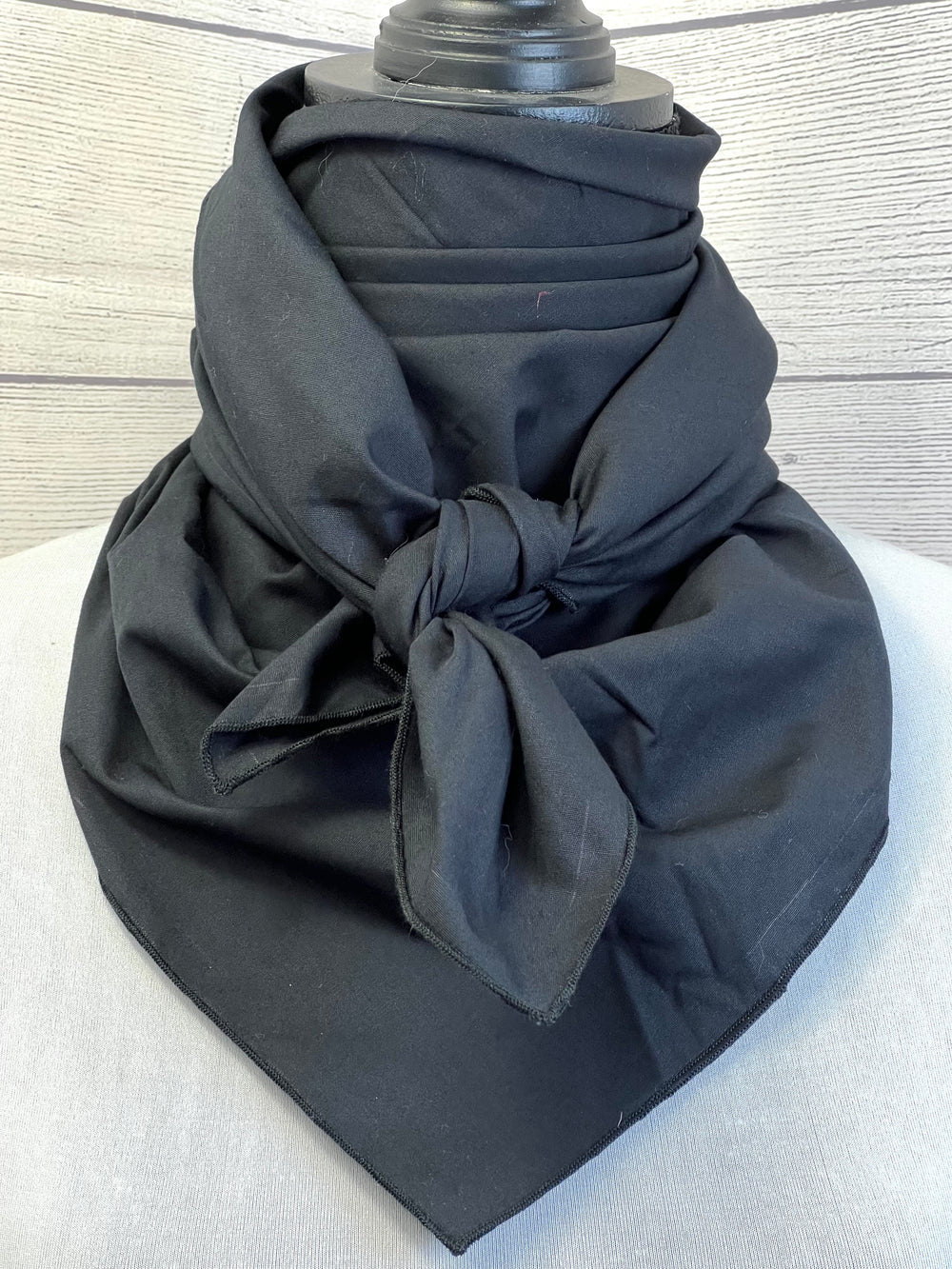 Solid Black Cotton Rag