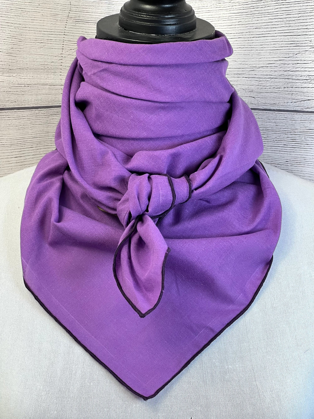 Solid Amethyst Purple Cotton Rag