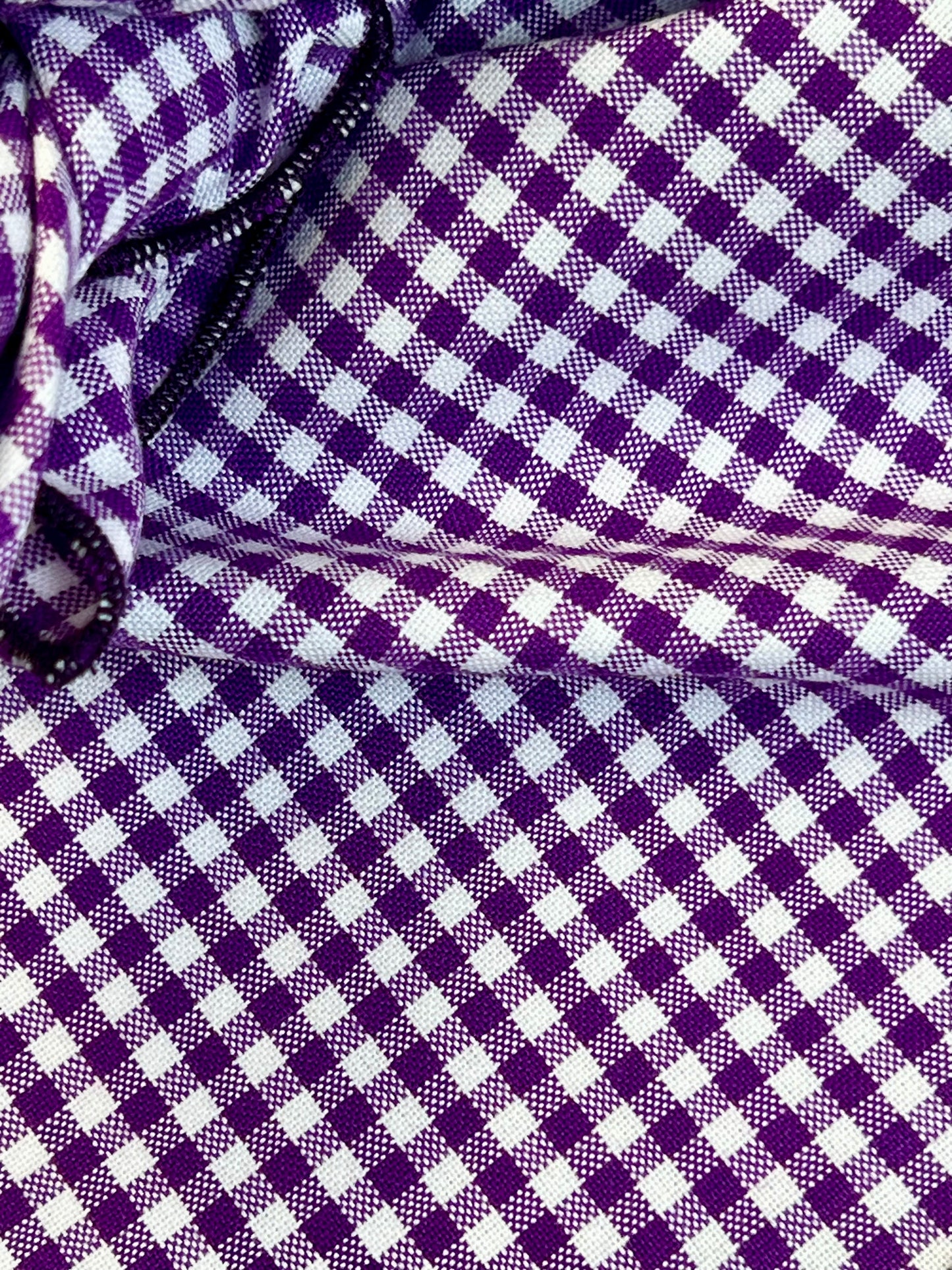 
                  
                    Purple Check Cotton Rag
                  
                