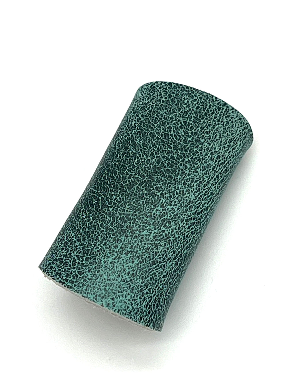 Distressed Turquoise Leather Handmade Slide