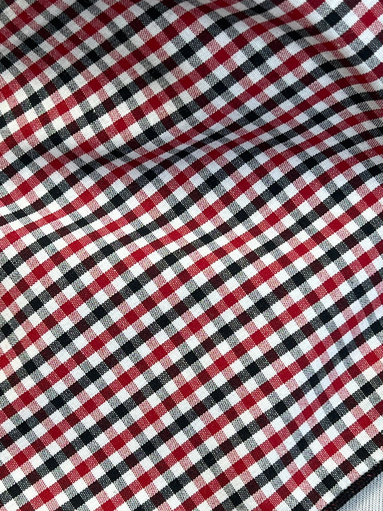 
                  
                    Red & Black Check Cotton Rag
                  
                