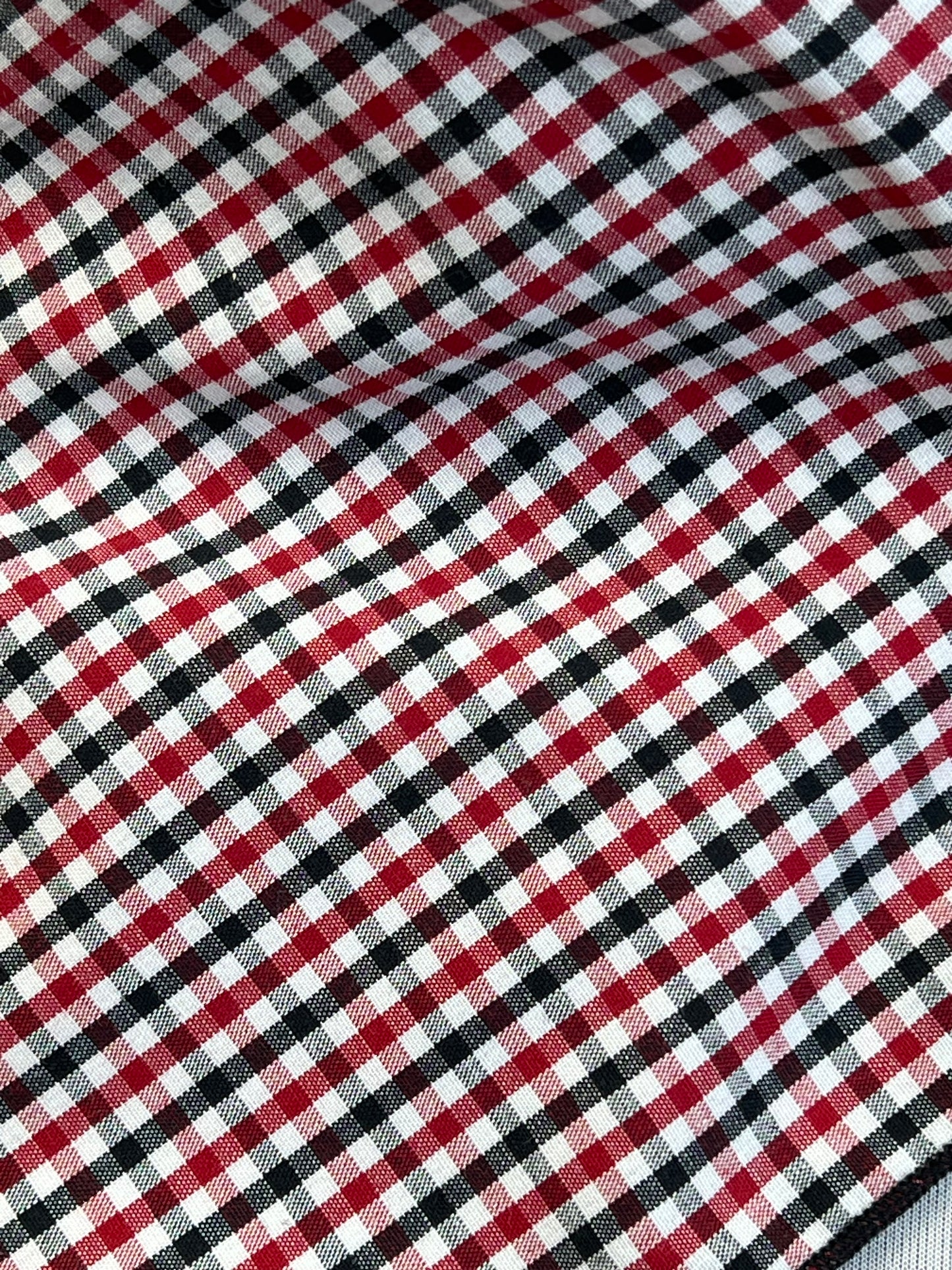 
                  
                    Red & Black Check Cotton Rag
                  
                