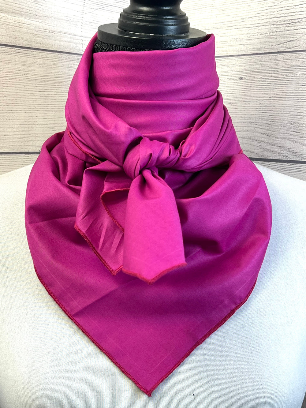 Solid Magenta Silk & Cotton Rag