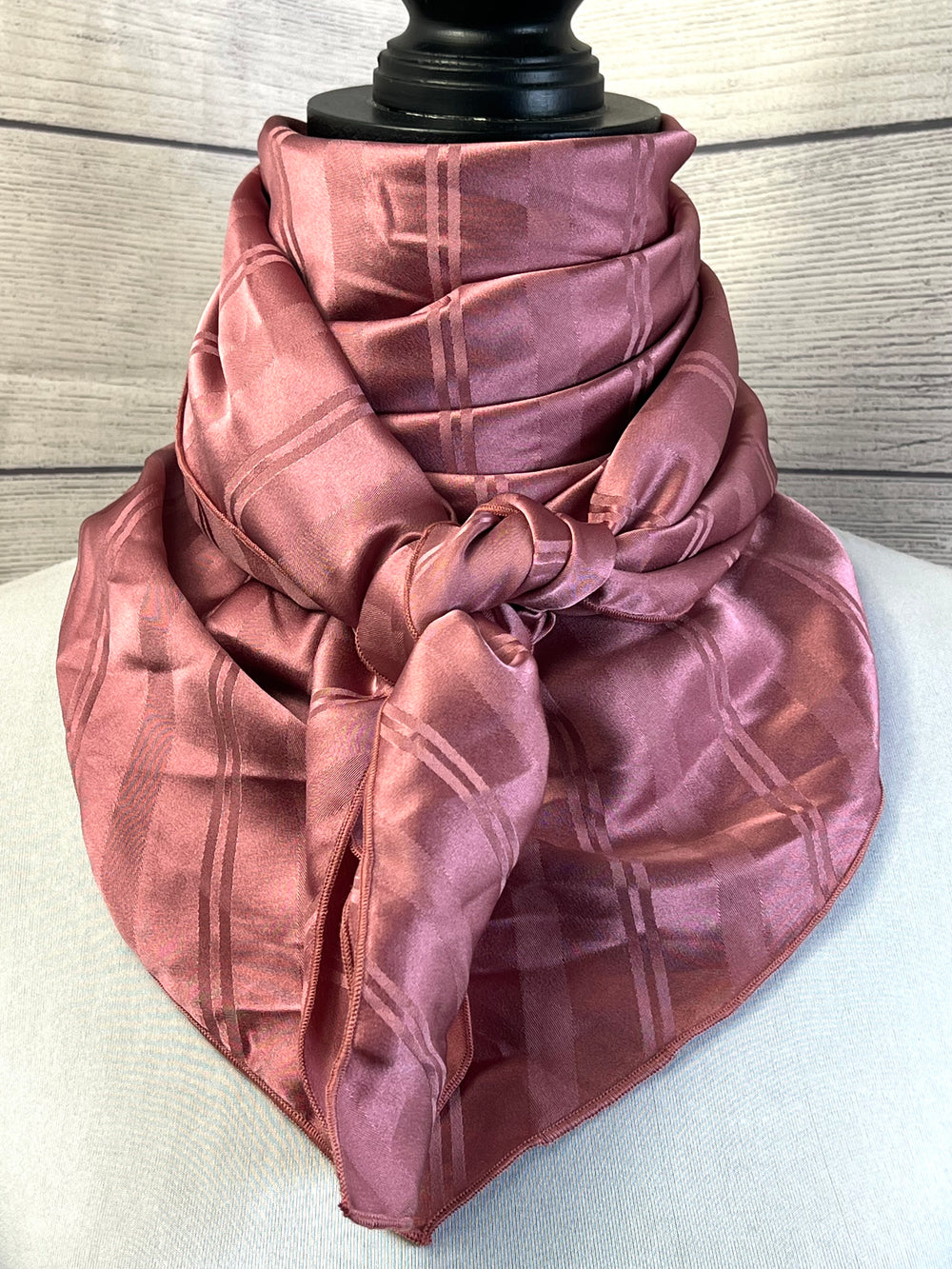 The Dark Mauve Silk Jacquard Rag