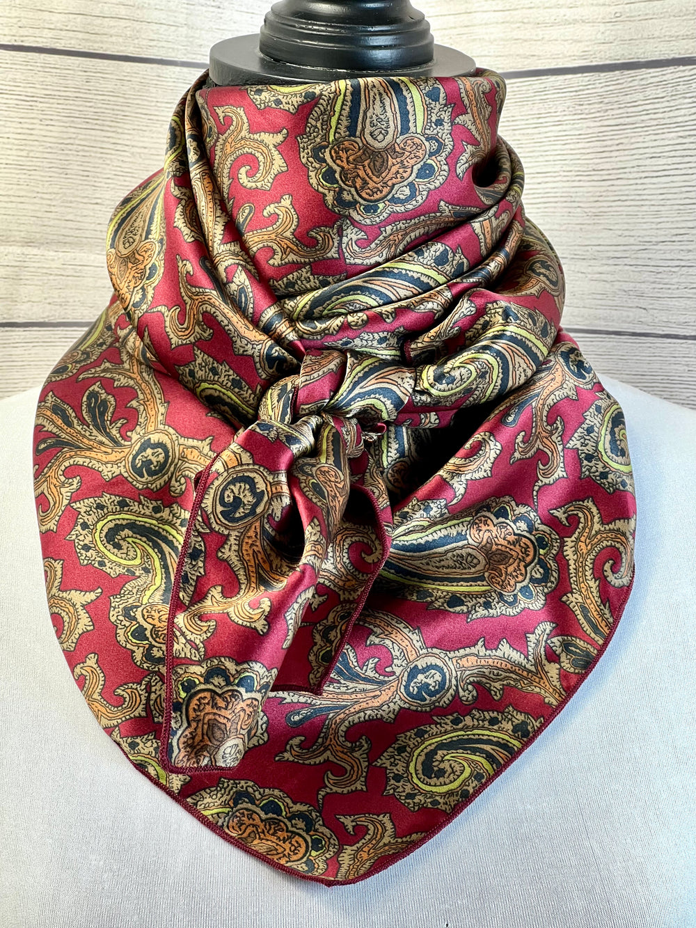 The Saddler Paisley Silk Rag