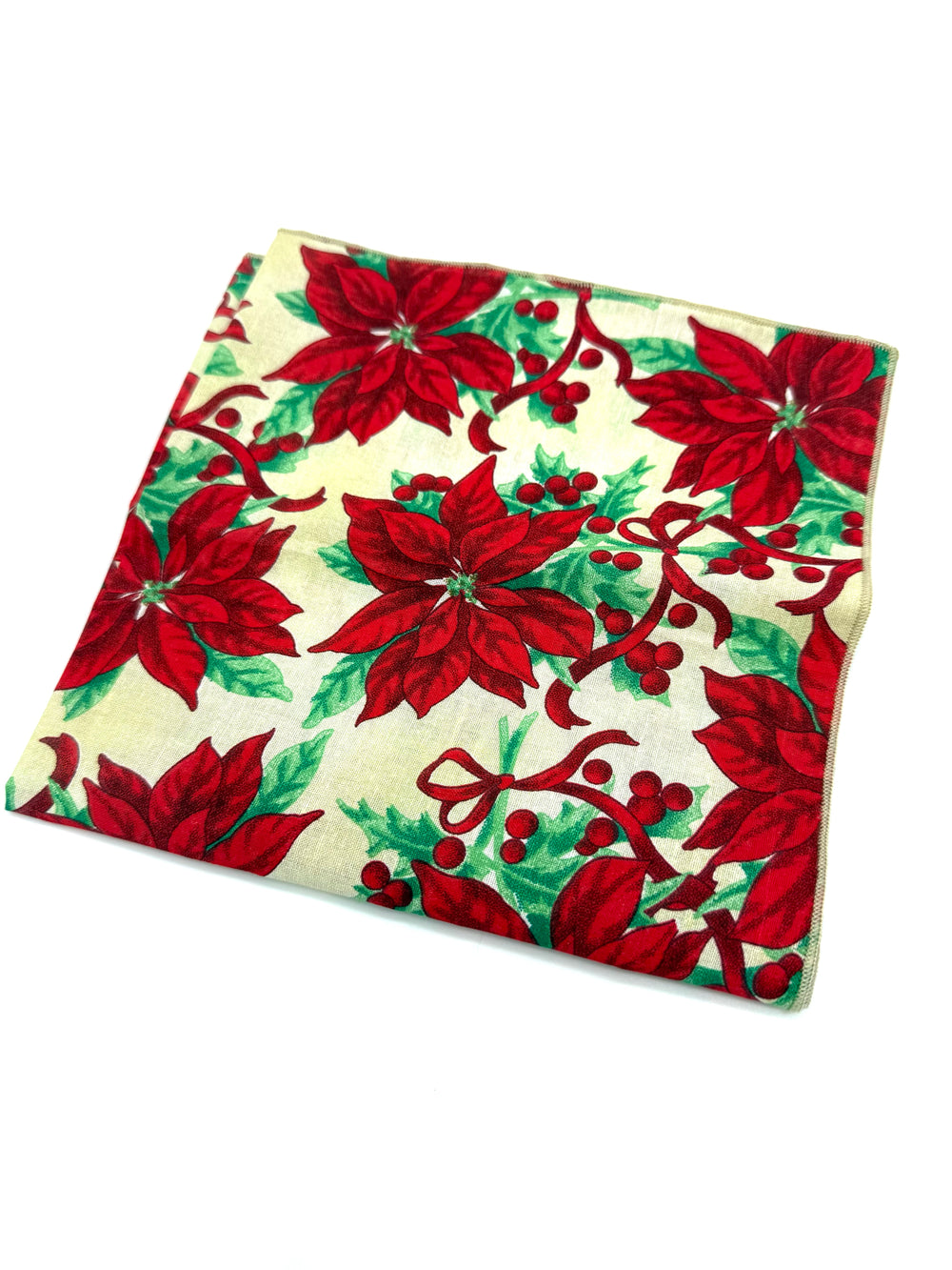 The Poinsettia  Handkerchief