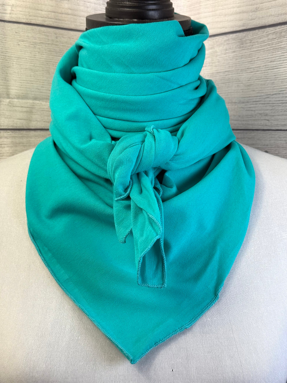 The Solid Turquoise Cotton Jersey Rag