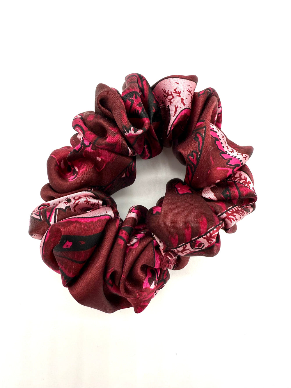 The Peyton Paisley Silk Scrunchie