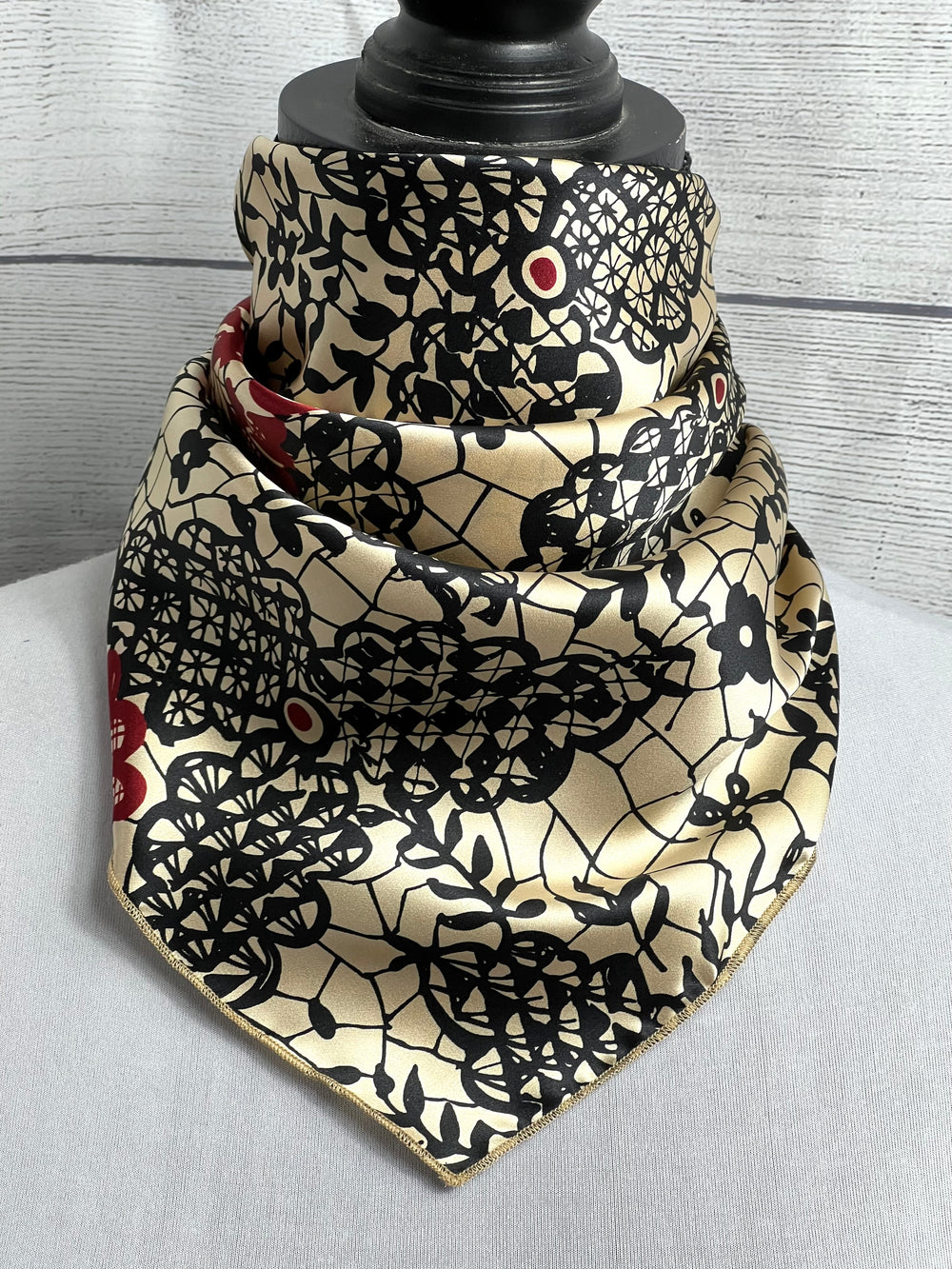 The Honeycomb Floral Silk Neckerchief