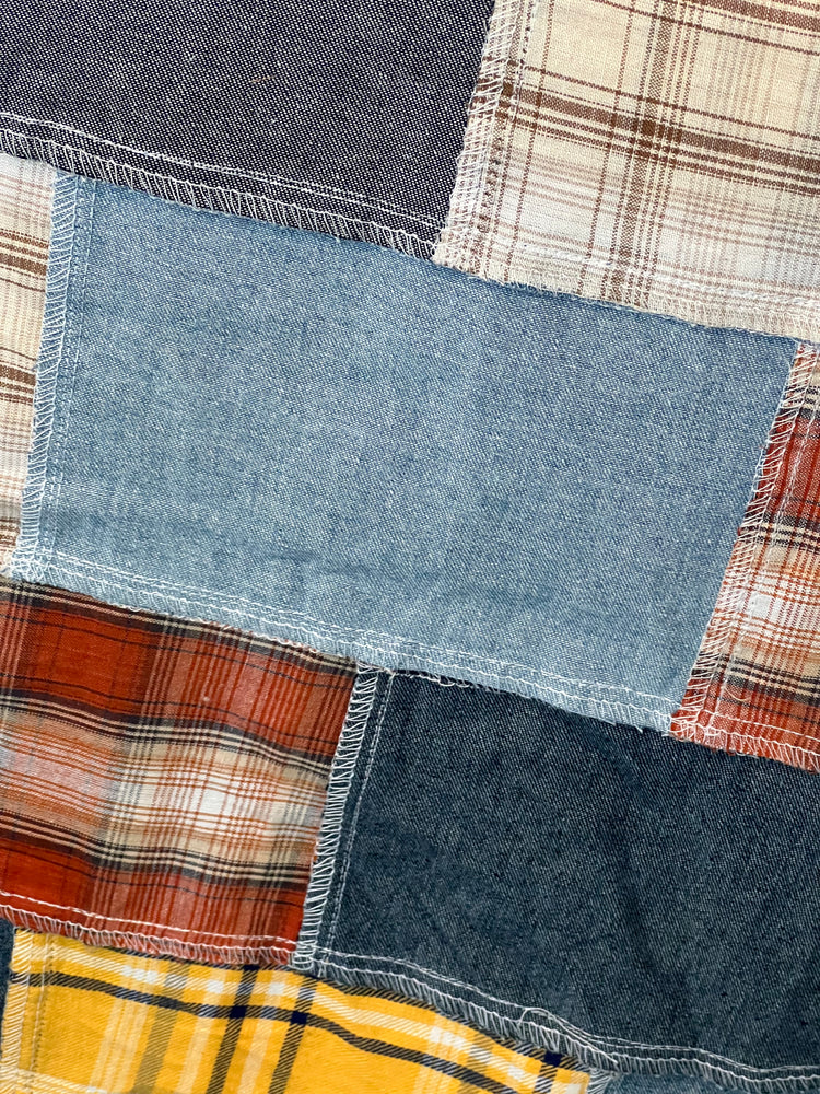 
                  
                    The Denim Patchwork Cotton Rag
                  
                
