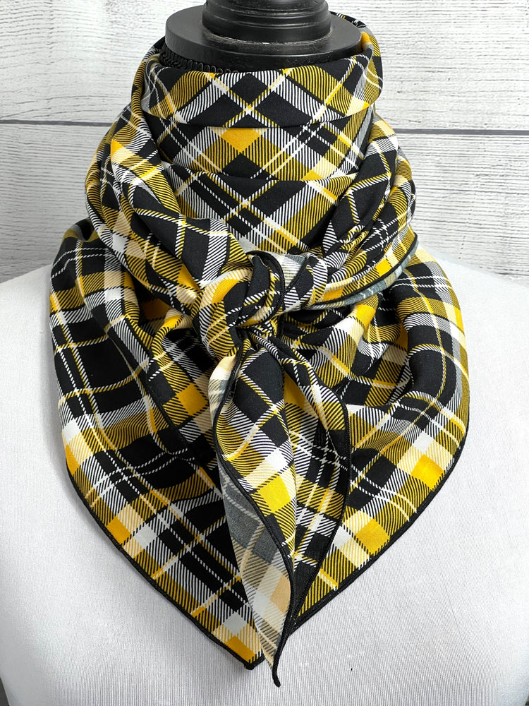 
                  
                    The Black & Yellow Plaid Silk Blend Rag
                  
                