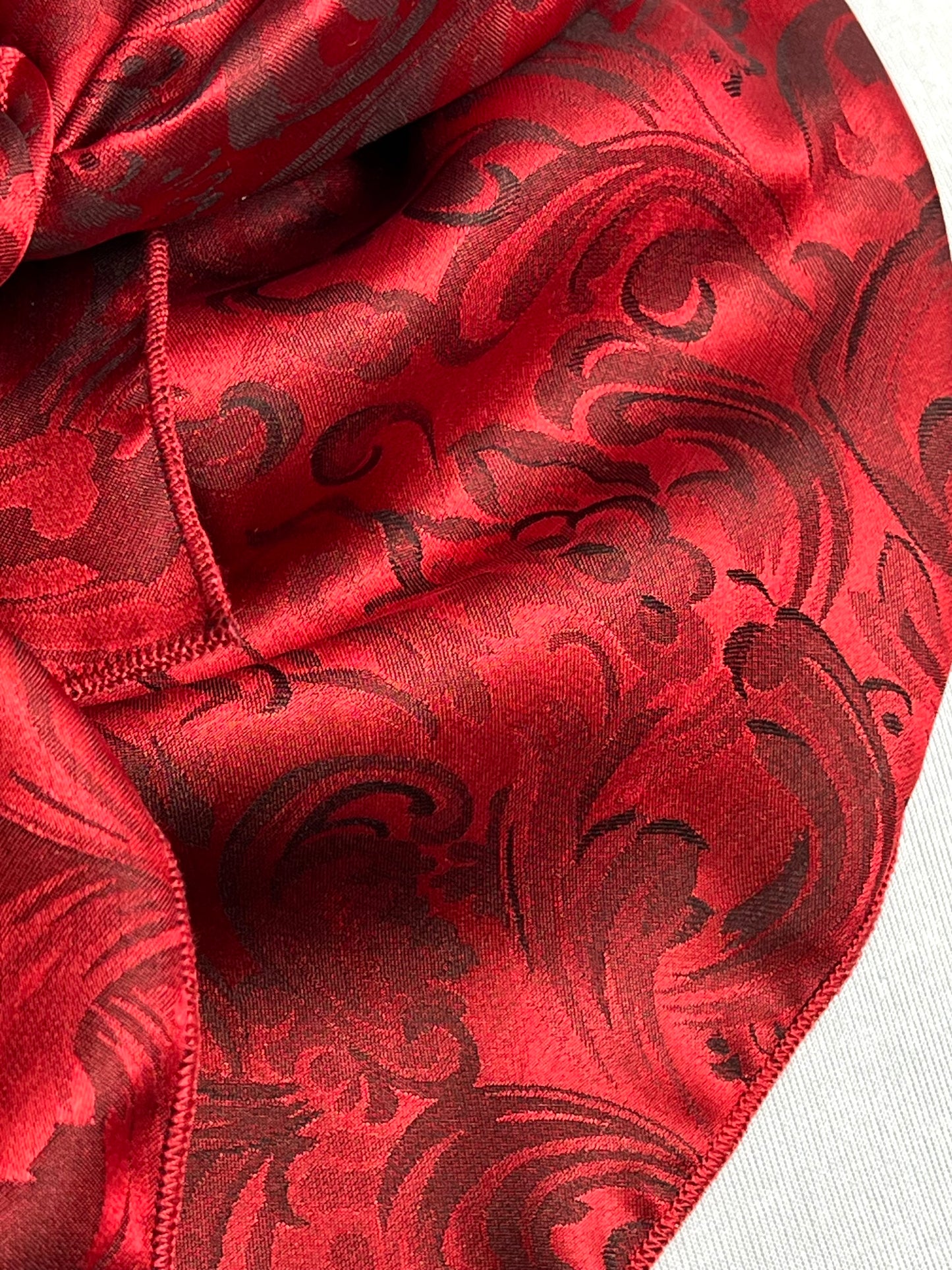 
                  
                    Scarlet Red Silk Jacquard Large Rag
                  
                
