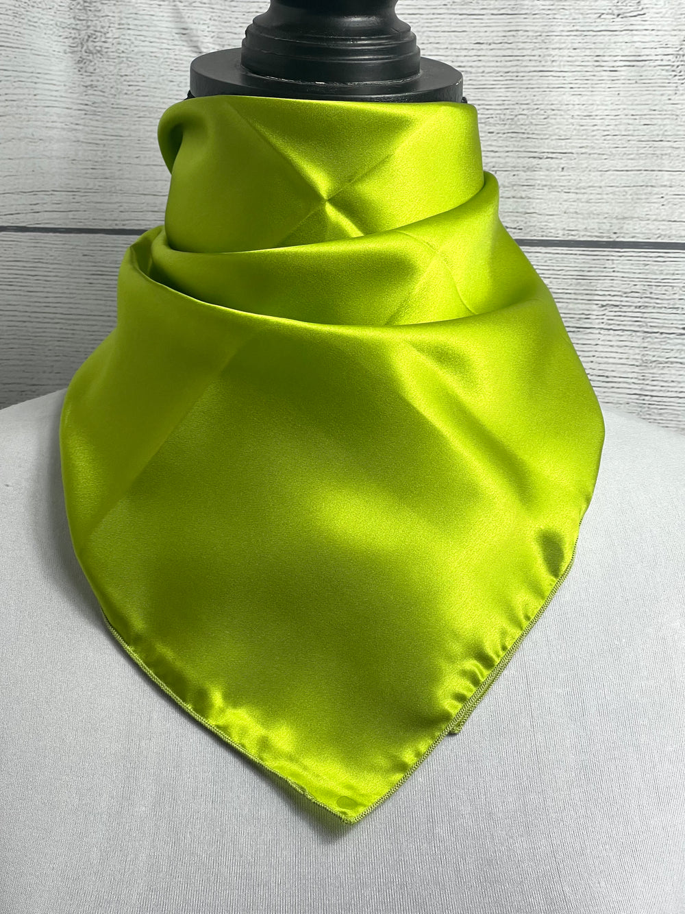 Solid Chartreuse Silk Neckerchief