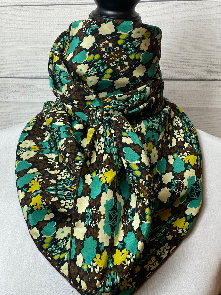 
                  
                    The Cleo Floral Silk Large Rag
                  
                