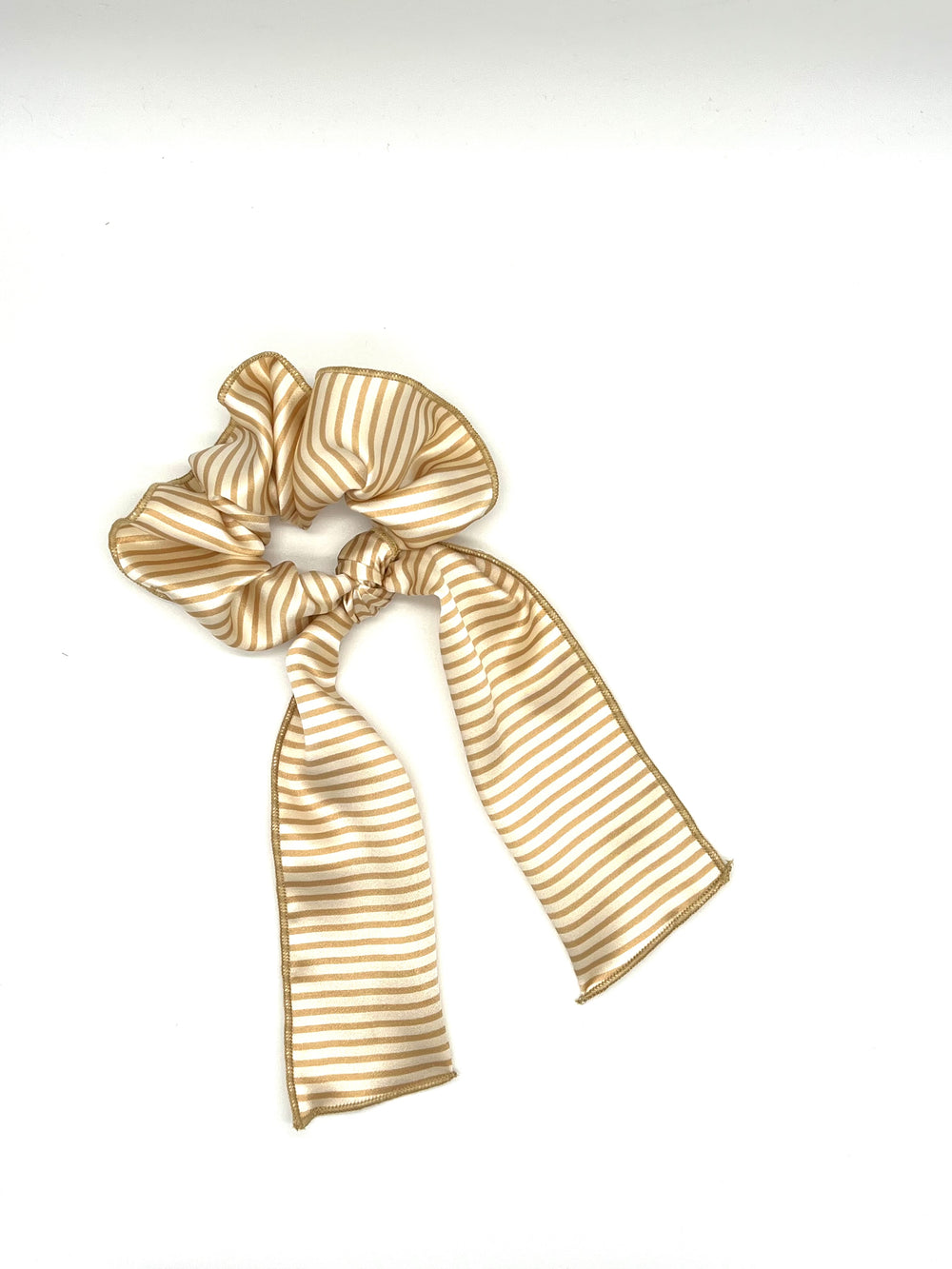 Bodie Stripe Silk Tailed Scrunchie