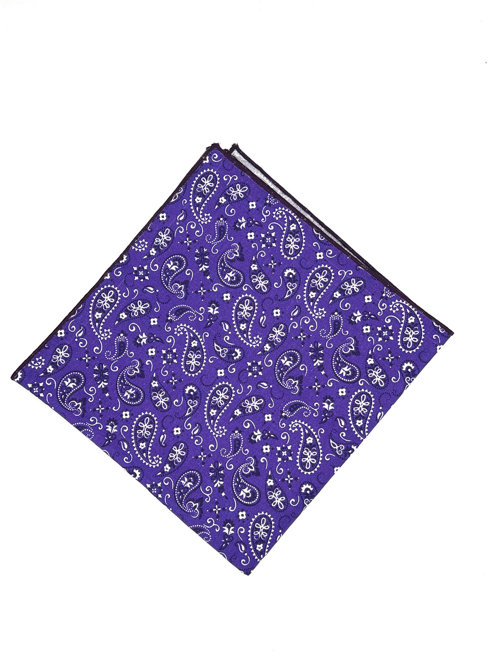 Purple Vintage Paisley Handkerchief