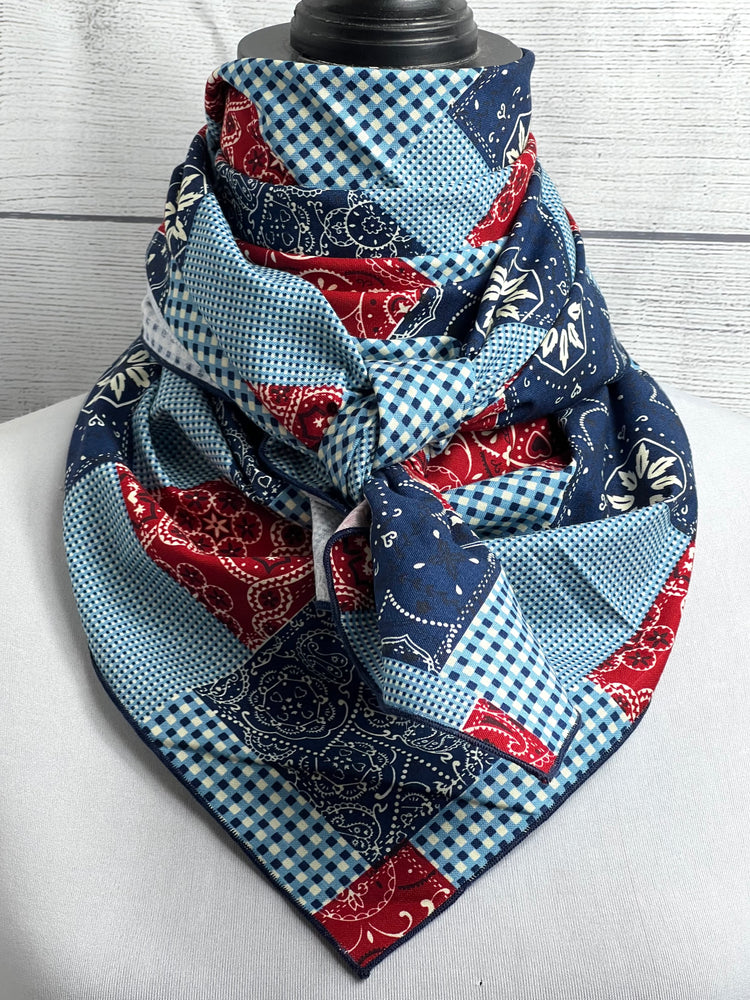 
                  
                    The Patchwork Paisley Cotton Rag
                  
                