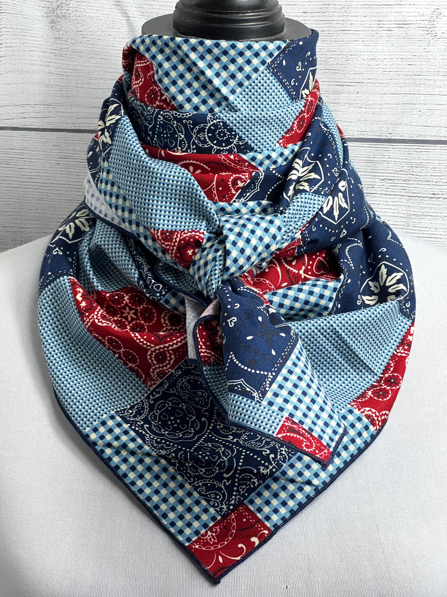 
                  
                    The Patchwork Paisley Cotton Rag
                  
                