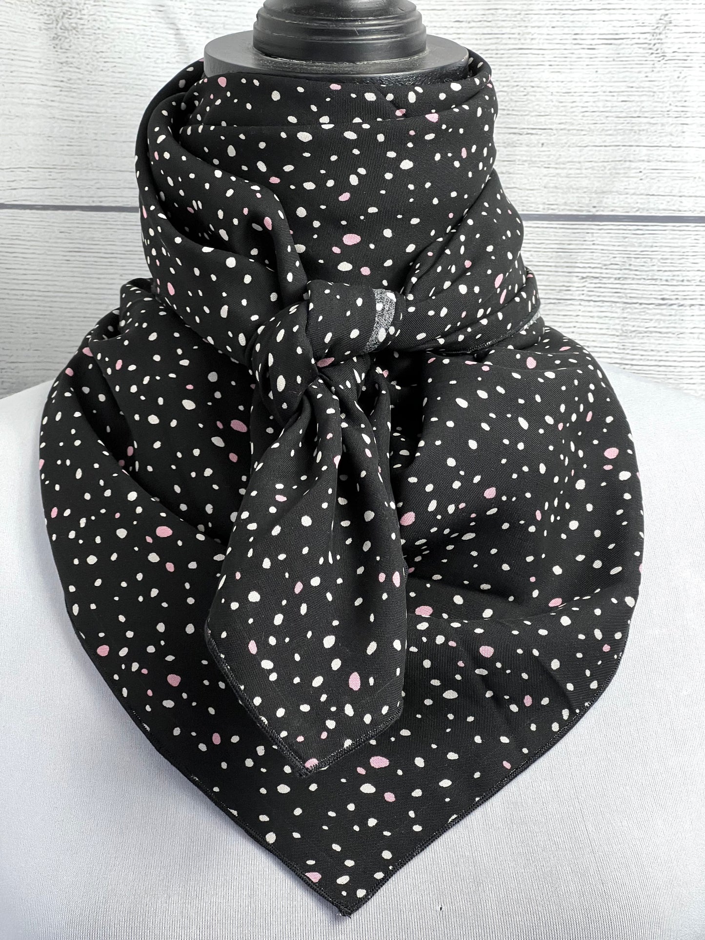 
                  
                    The Pink & White Polka Dot Silk Blend Rag
                  
                