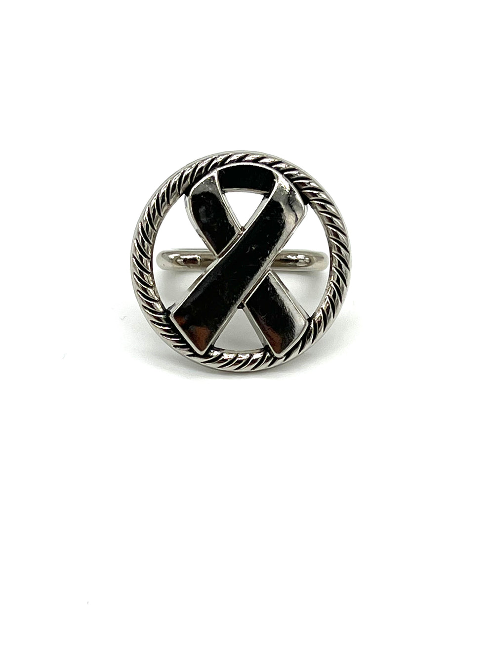 Silver Awareness Ribbon Wild Rag Slide