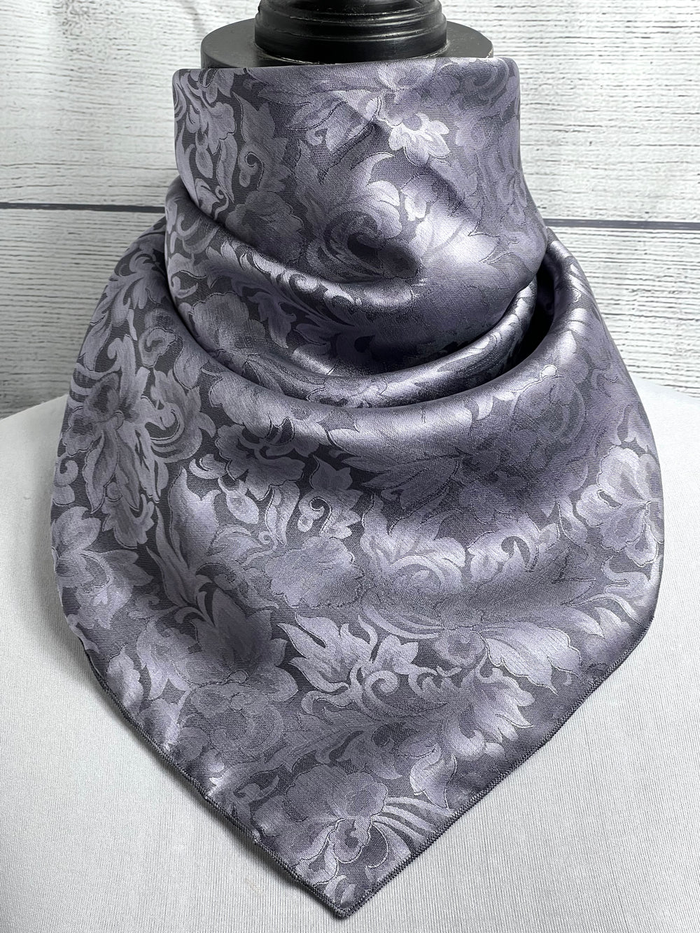 Lavender Silk Jacquard Neckerchief