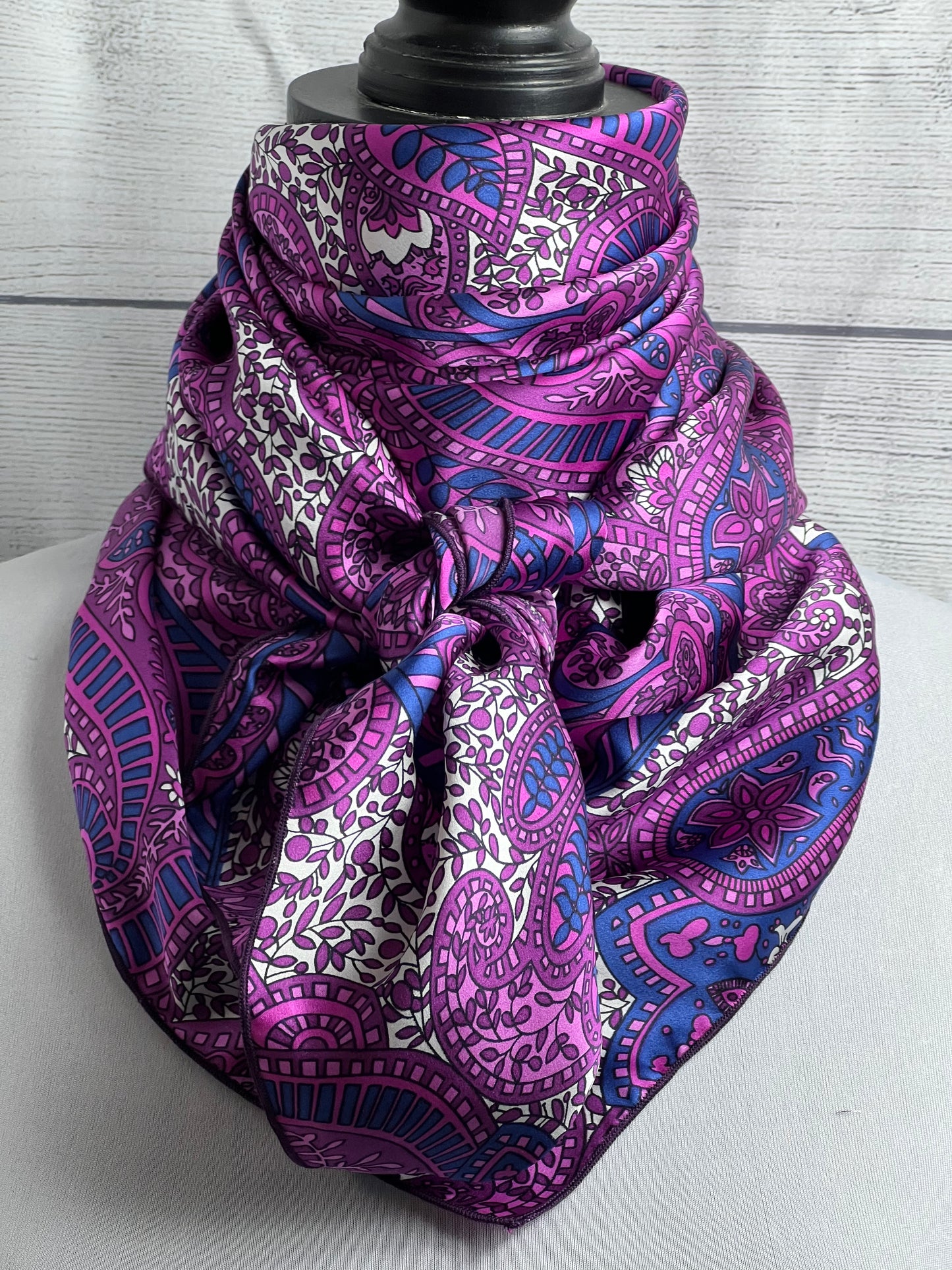 Side Rag The Plumeria Paisley Silk Rag – Wild West Rag Co