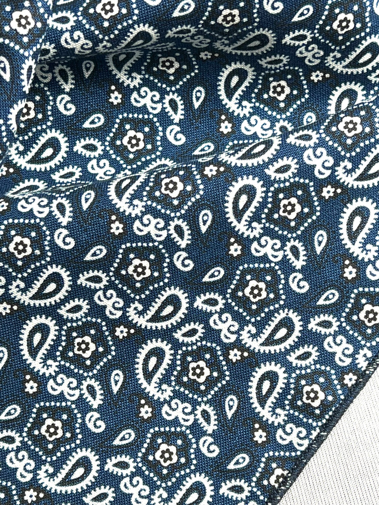 
                  
                    The Midnight Paisley Cotton Rag
                  
                