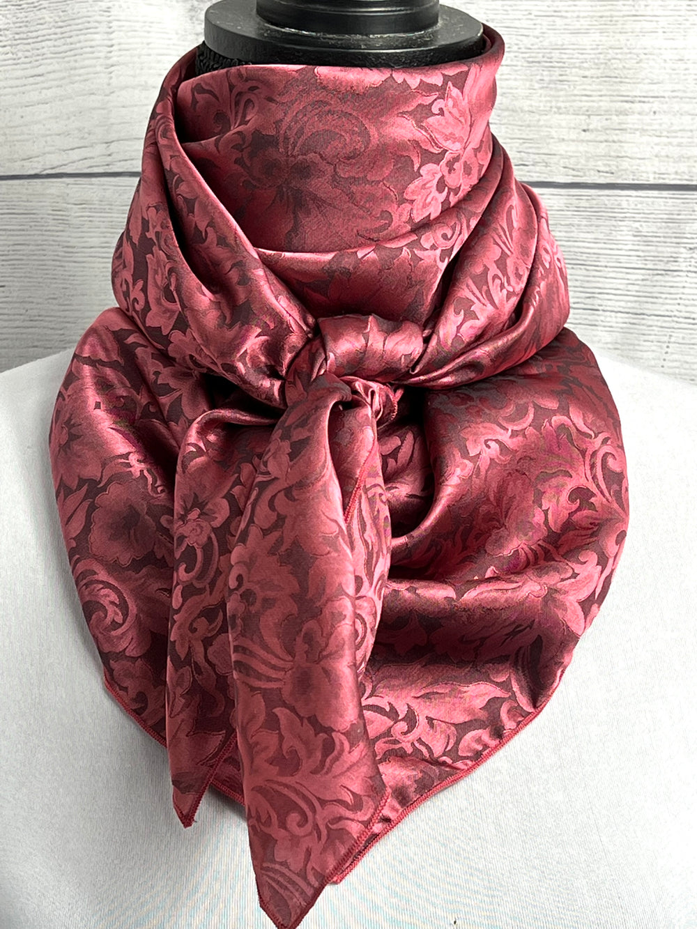 Rose Pink Silk Jacquard Rag