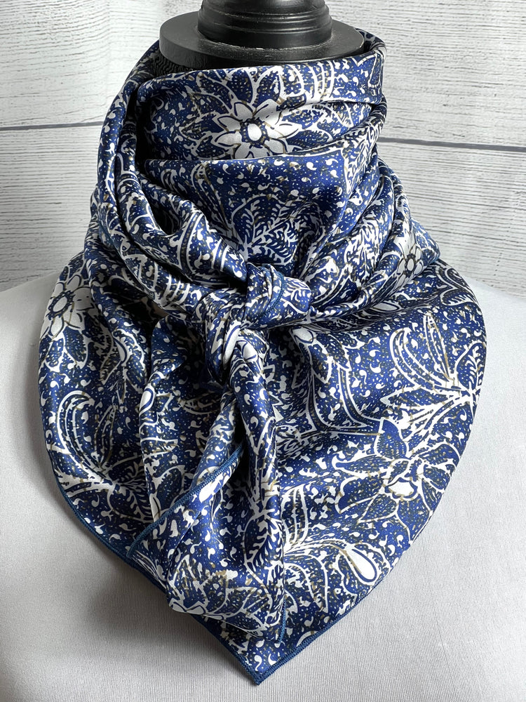 
                  
                    The Midnight Floral Silk Large Rag
                  
                