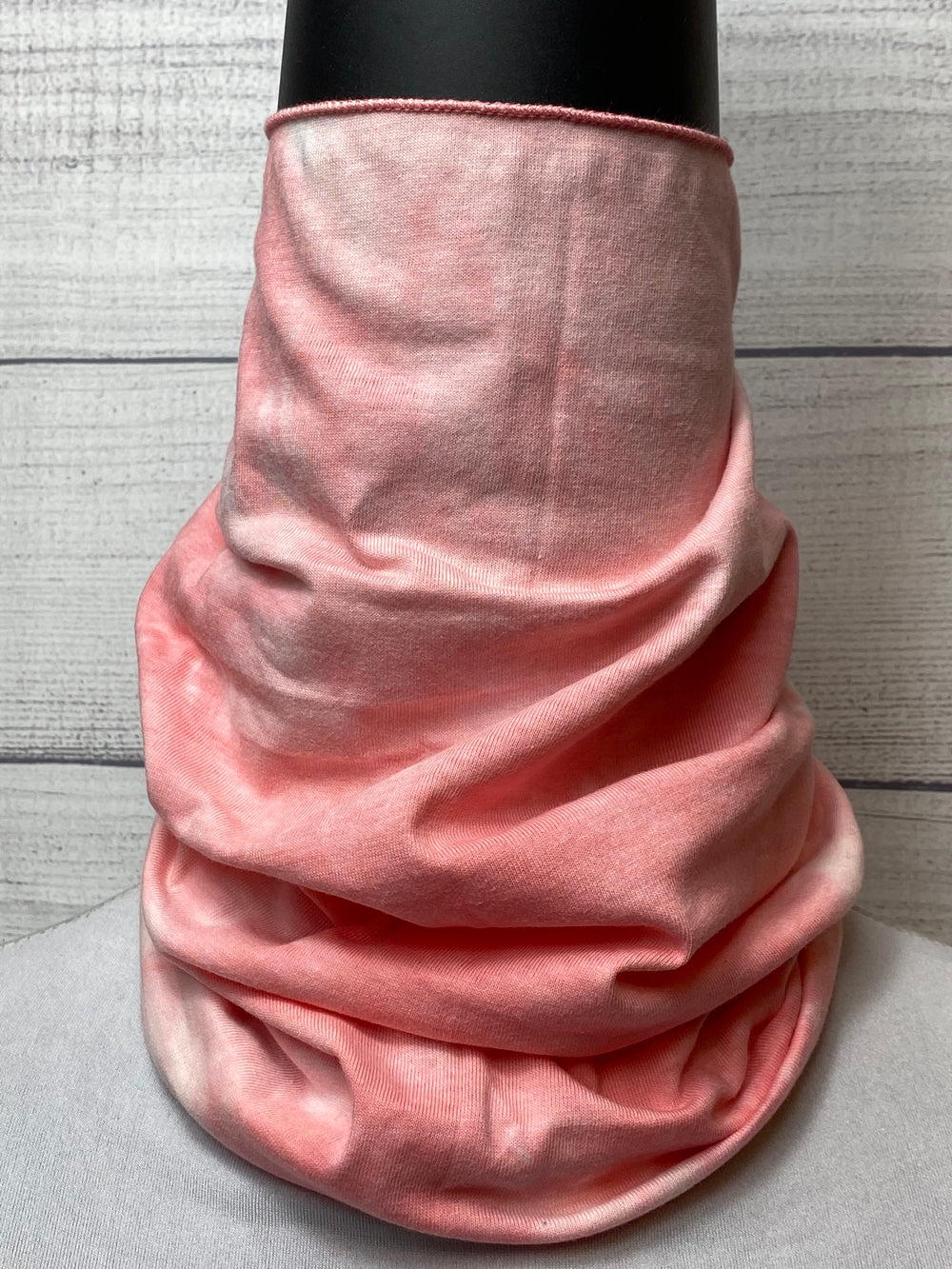 Pink Swirled Cotton Neck Gaiter