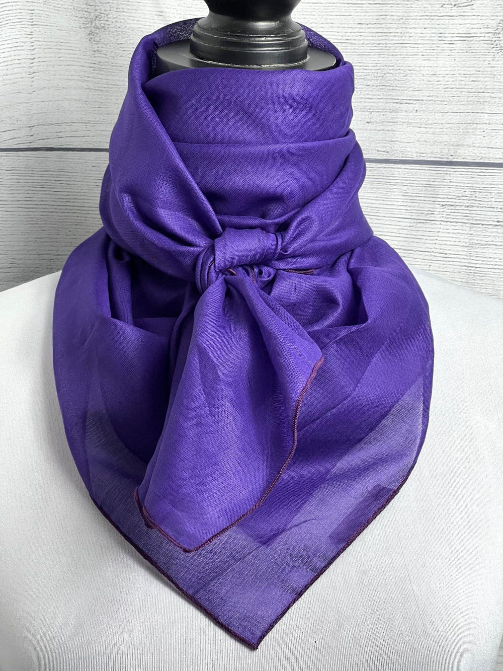 Solid Purple Cotton Voile Rag