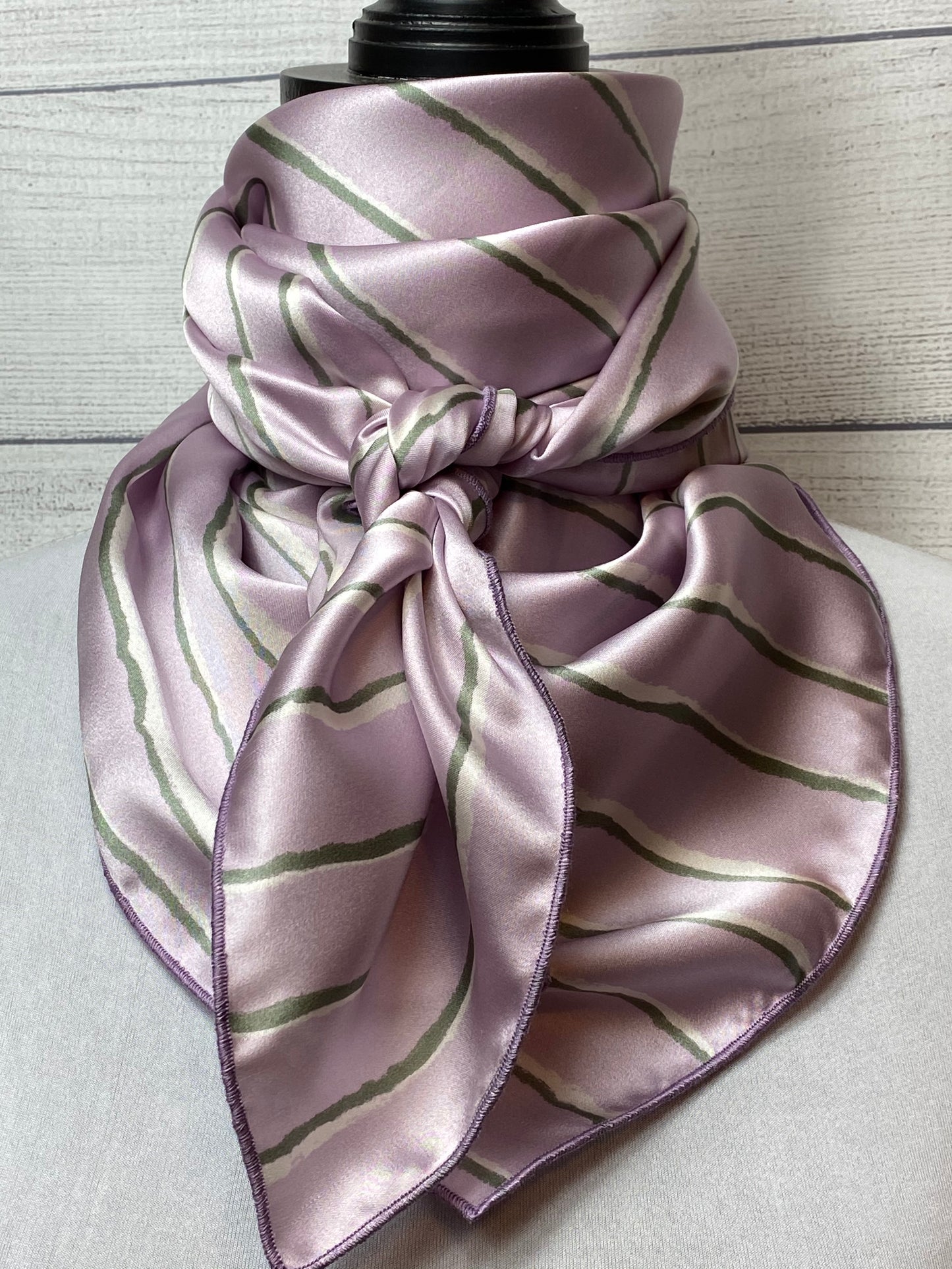 
                  
                    The Lilac Stripe Silk Rag
                  
                