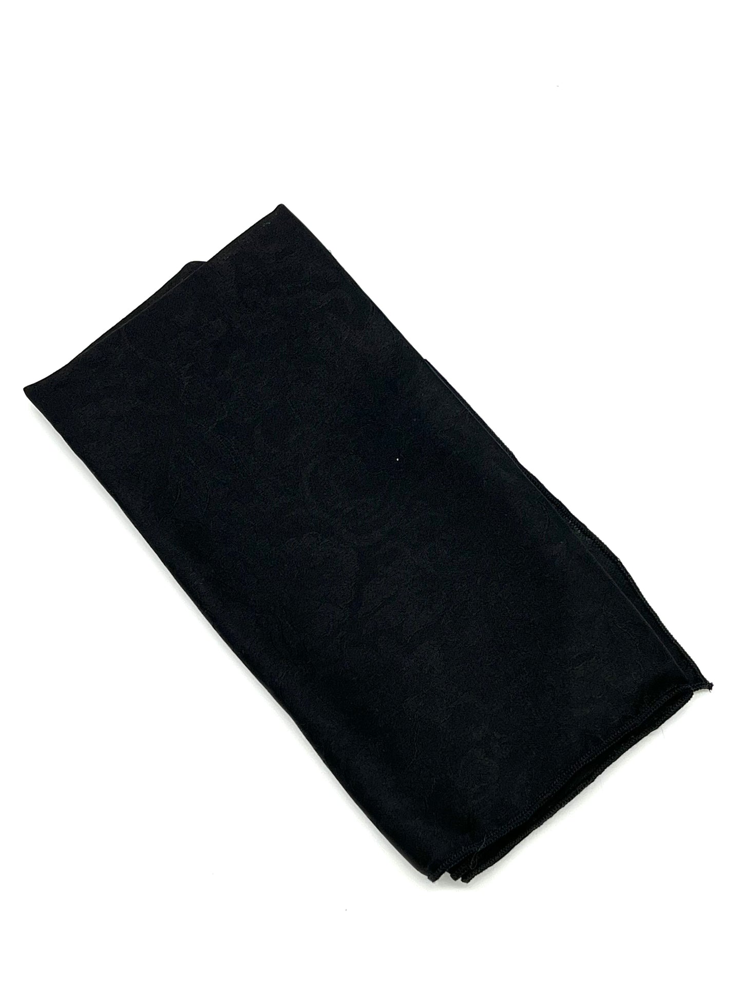 
                  
                    Onyx Black Silk Jacquard Pocket Square
                  
                