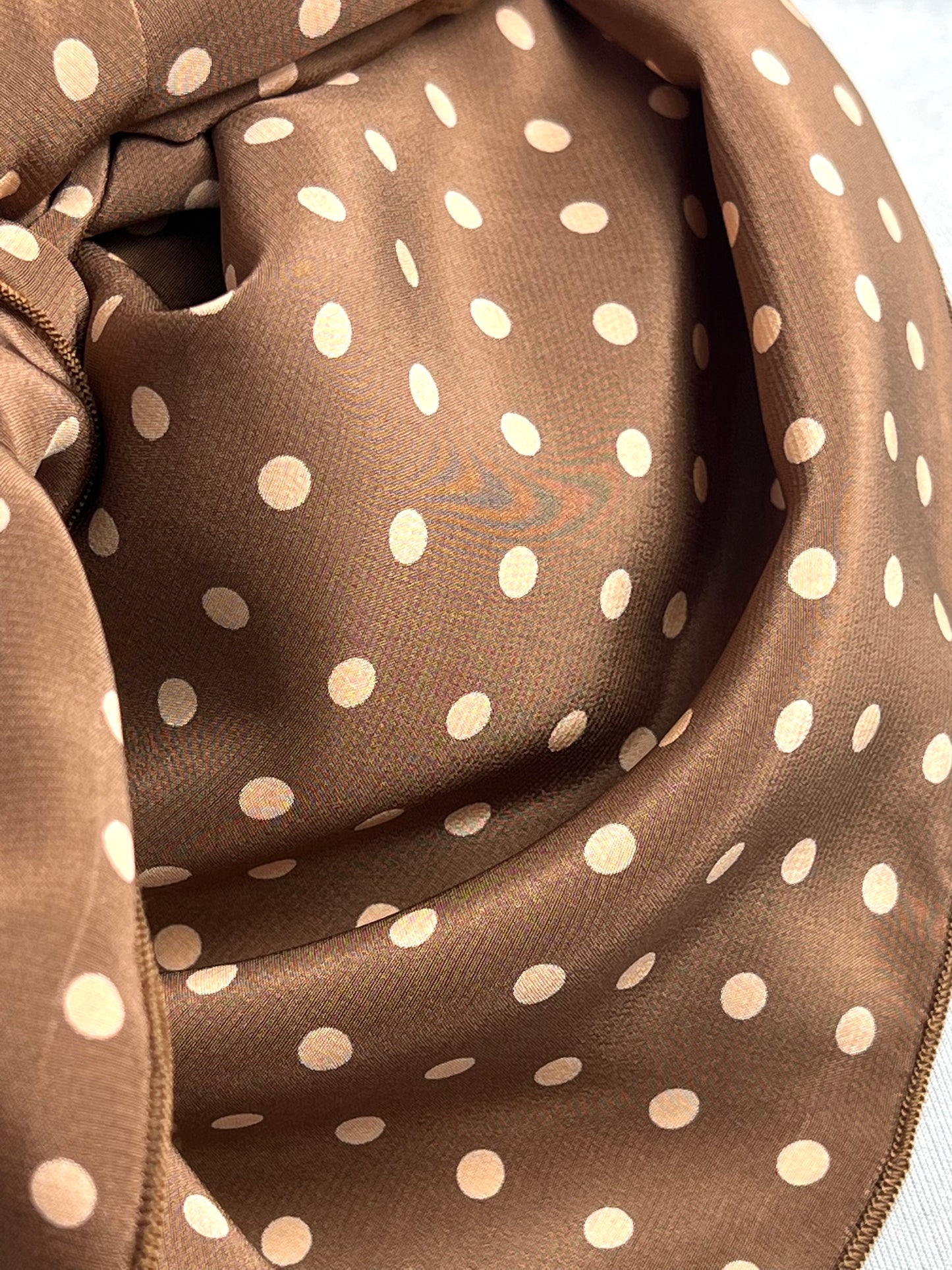 
                  
                    The Brown & Tan Polka Dot Silk Rag
                  
                